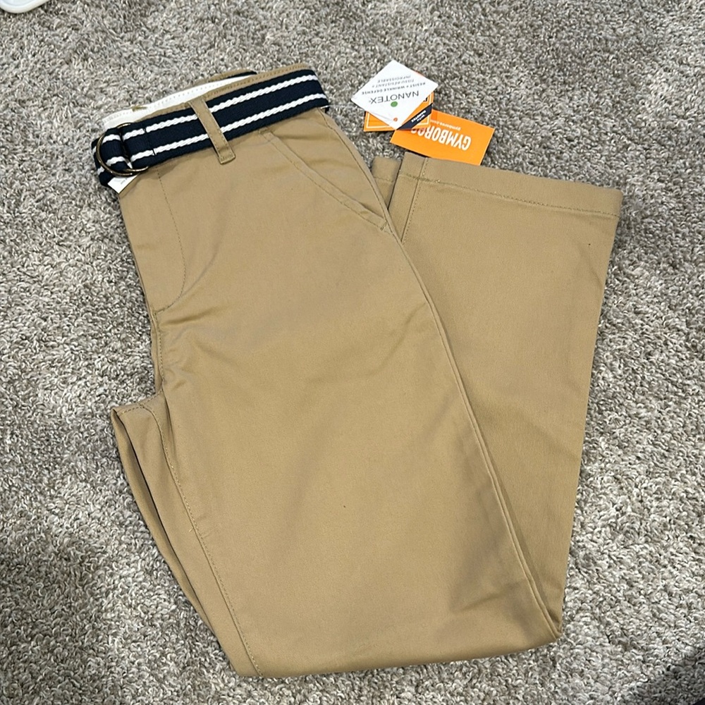 Gymboree new khaki boys pants uniform 7